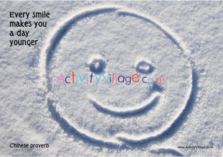 Poster - Every smile makes you a day younger