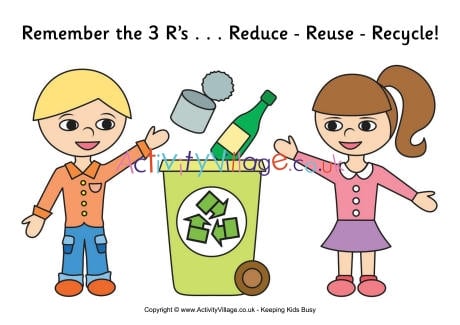 Poster - Kid's recycling 