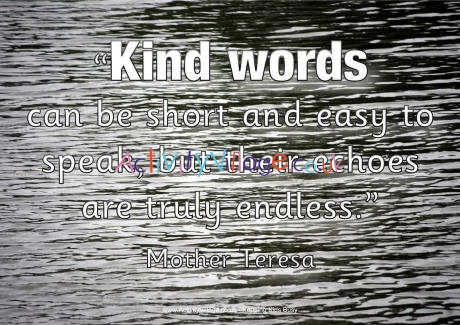 Poster - Kind words