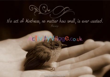 Poster - No act of kindness