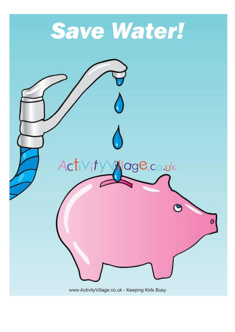 Poster Save Water