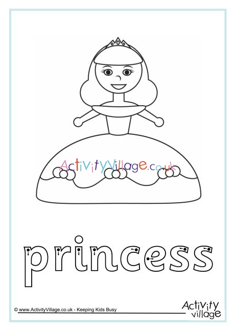 Princess finger tracing