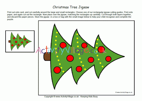 Christmas tree jigsaw 1