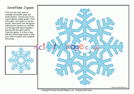 Snowflake jigsaw