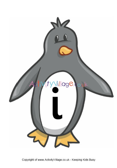 Printable penguin alphabet posters