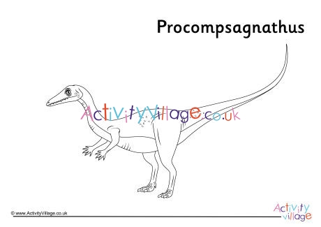 Procompsagnathus Colouring Page