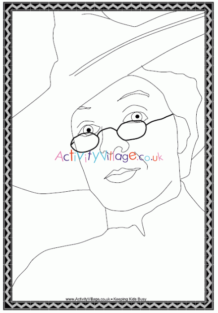 Professor McGonagall colouring page