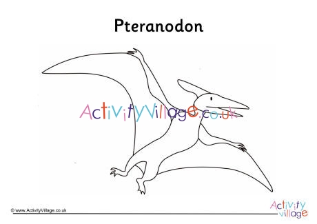 Pteranodon Colouring Page