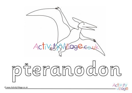 Pteranodon Finger Tracing