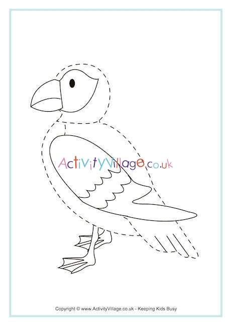 Puffin Tracing Page