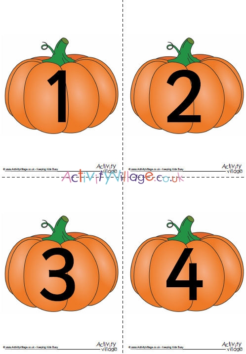 Pumpkin Number Posters