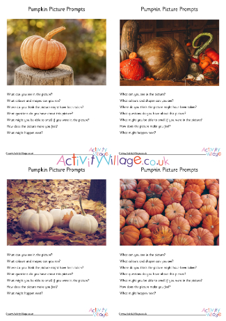 Pumpkin Picture Prompts