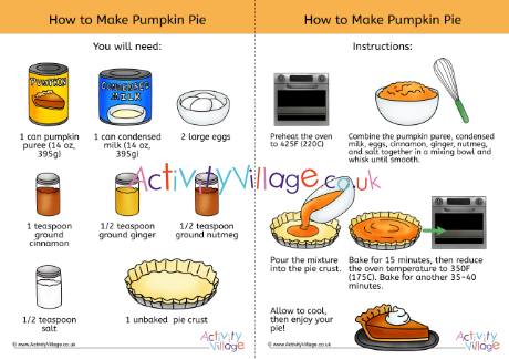 Pumpkin pie recipe for kids