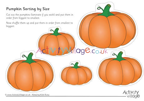 Pumpkin Sorting by Size