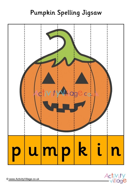 Pumpkin Spelling Jigsaw