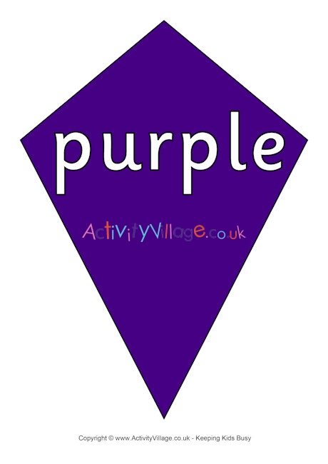 Purple kite poster