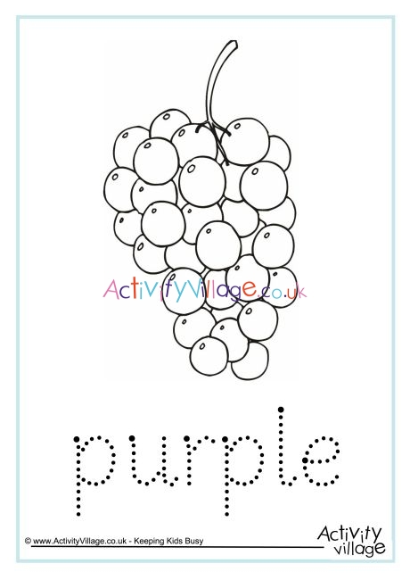 Purple Word Tracing