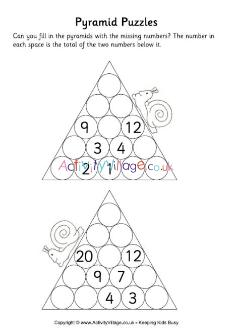 Pyramid puzzles medium 2