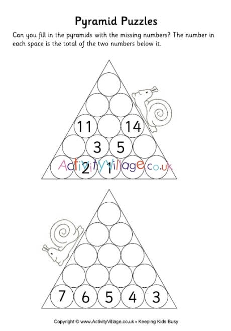 Pyramid puzzles medium 3