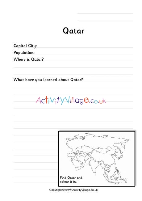 Qatar Worksheet