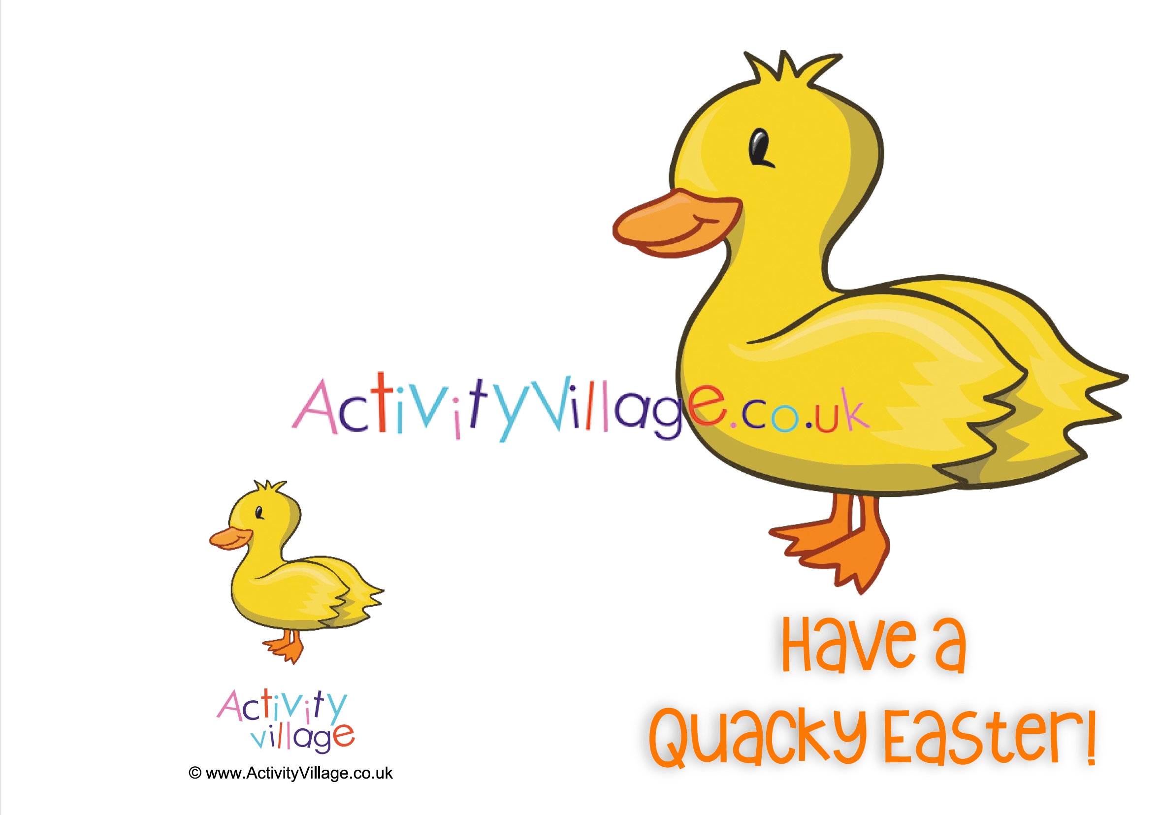 Quacky Easter card