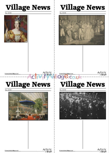 Queen Victoria Events Newspaper Writing Prompts