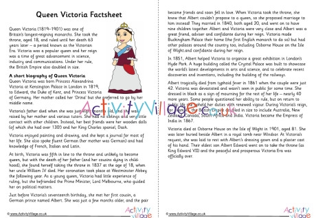 Queen Victoria Factsheet