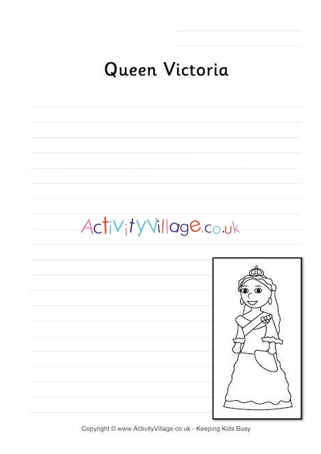 Queen Victoria Writing Page