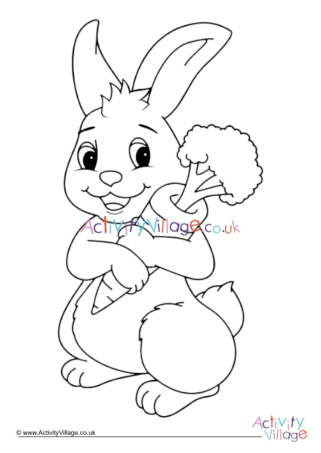Rabbit Colouring Page 10