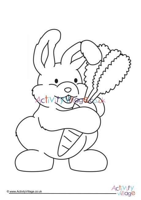 Rabbit Colouring Page 7