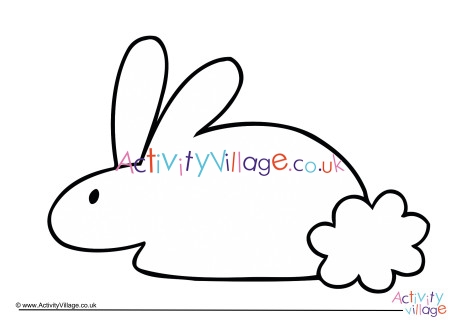 Rabbit Colouring Page 9