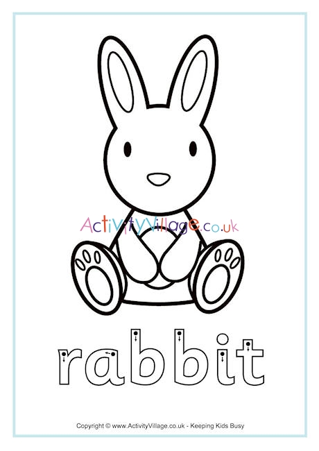 Rabbit finger tracing