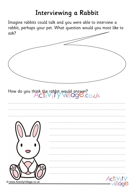 Rabbit Interview Writing Prompt