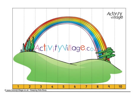 Rainbow counting jigsaw