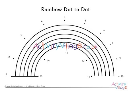 Rainbow  Dot to Dot