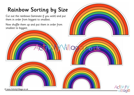 Rainbow Size Sorting