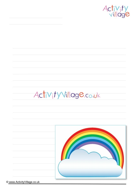 Rainbow Writing Page