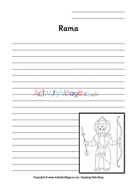 Rama writing page