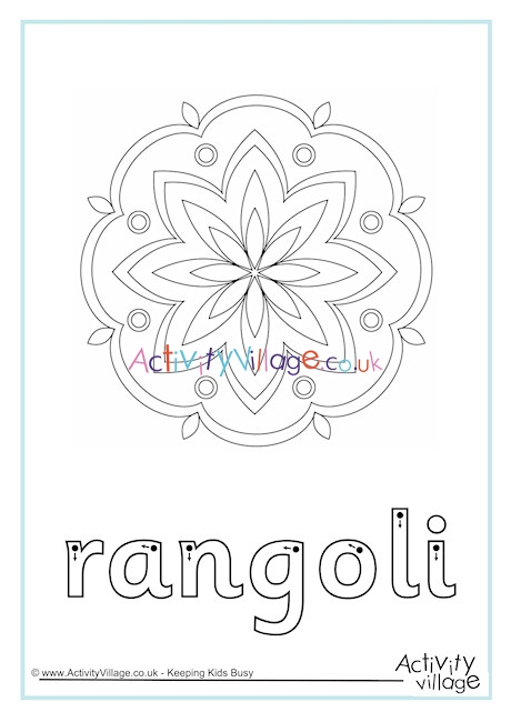 Rangoli Finger Tracing