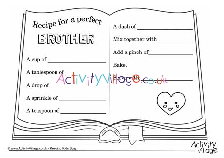 Recipe for a perfect brother