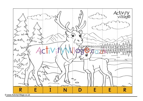 Reindeer Spelling Jigsaw