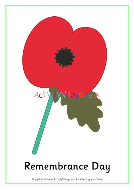 Remembrance Day poster
