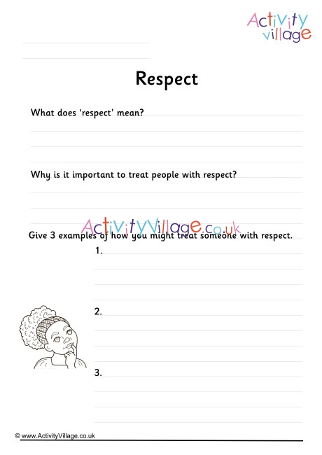 respect worksheet