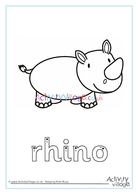 Rhino Finger Tracing