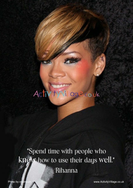 Rihanna quote poster