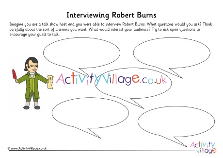 Robert Burns Interview Worksheet