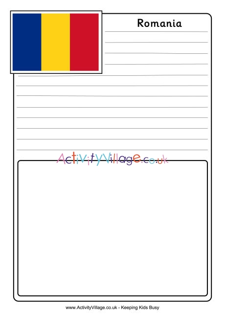Romania notebooking page 
