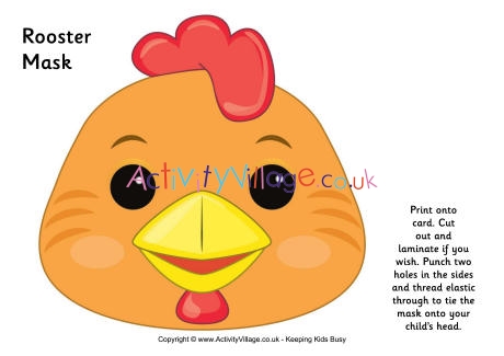 Rooster Mask Printable