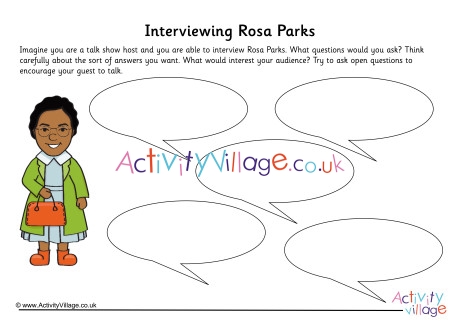Rosa Parks Interview Worksheet