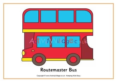 Routemaster Bus poster